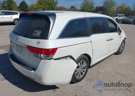 2017 Honda Odyssey Ex-L z USA, uszkodzony, nr VIN 5FNRL5H63HB015433